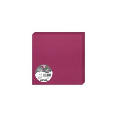 Clairefontaine Doppelkarte 160x160 Himbeer