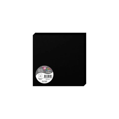 Clairefontaine Doppelkarte 160x160 schwarz