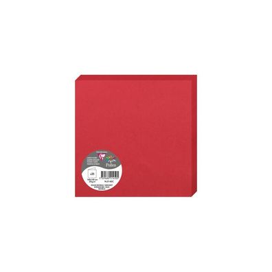Clairefontaine Doppelkarte 160x160 kirschrot