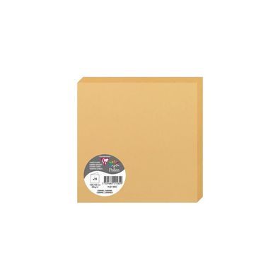 Clairefontaine Doppelkarte 160x160 Karamel