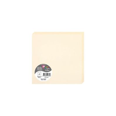 Clairefontaine Doppelkarte 160x160 elfenbein