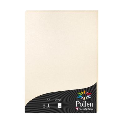 Clairefontaine Papier A4 Pollen 120g perlm elfen 50Bl