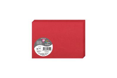 Clairefontaine Doppelkarte C6 210g kirschrot