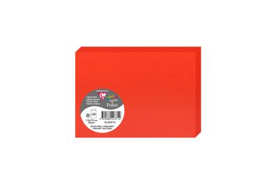 Clairefontaine Doppelkarte C6 210g korallenrot