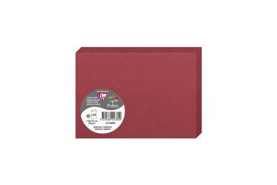Clairefontaine Doppelkarte C6 210g bordeaux