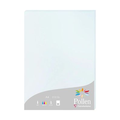 Clairefontaine Papier A4 Pollen 210g blau 25 Bl