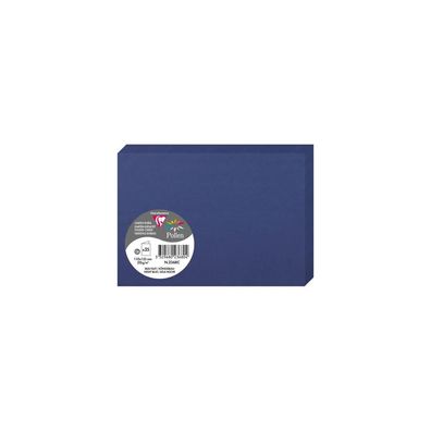 Clairefontaine Doppelkarte C6 210g königsblau