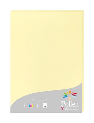Clairefontaine Papier A4 210g kanariengelb 25Bl