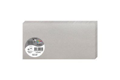 Clairefontaine Doppelkarte DL 210g silber