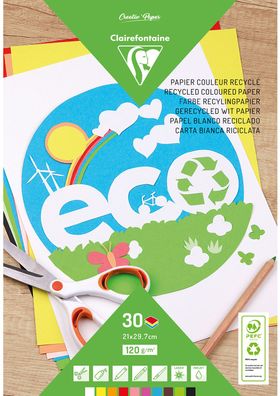 Maildor Tonpapier 120g A4 Bloc 10 Farb 30Bl