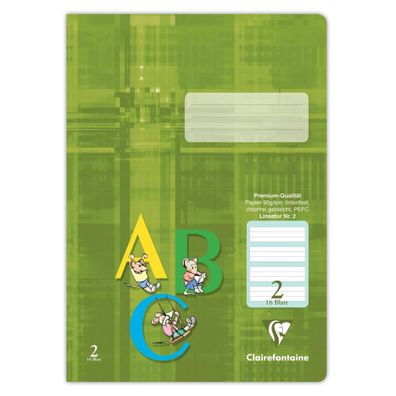 Clairefontaine Heft A4 Premium Lin. 2 gn 16Bl