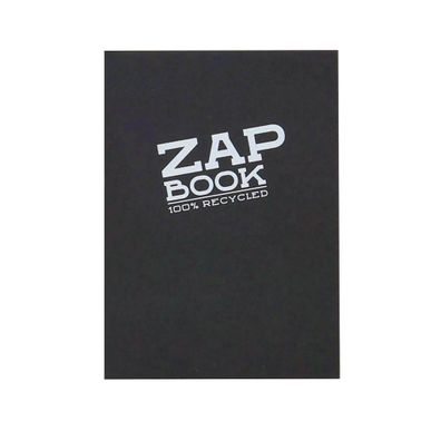 Clairefontaine ZapBook geleimt schw A6 80g 160Bl