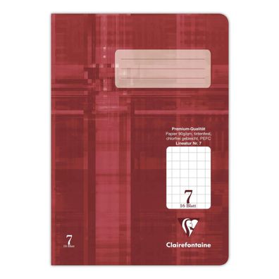 Clairefontaine Heft A5 Premium kariert 7/7mm 16Bl