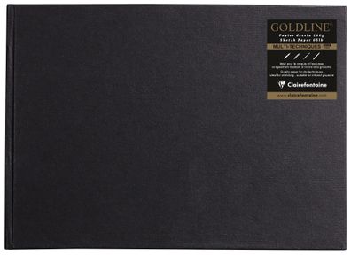 Clairefontaine Sketch Book A4 quer geleimt weiss