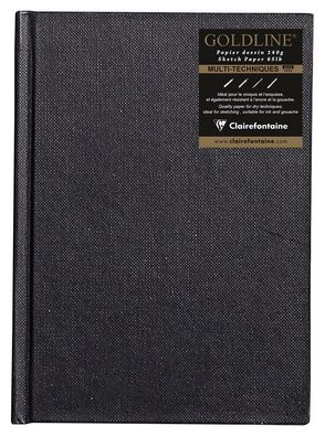Clairefontaine Sketch Book A6 hoch geleimt weiss
