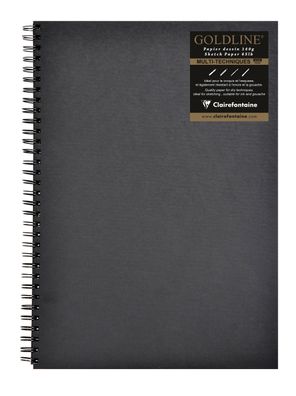 Clairefontaine Sketch Book A3 quer+Spir. schwarz