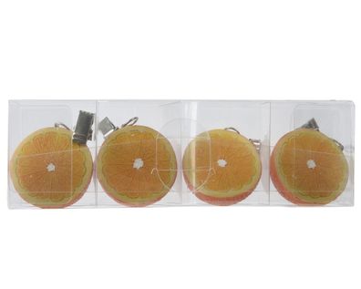 Tischdeckenbeschwerer Orange Polyresin L.5cm H.3cm orange 4-teilig