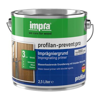 IMPRA Profilan Prevent Pro 2.5 LTR Imprägniergrund Grundierung Holzschutzmittel