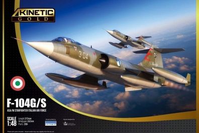 Kinetic F-104G/S ASA/M Starfighter Italian Air in 1:48 Kinetic K48093 Bausatz
