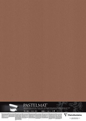 Clairefontaine Pastelmat 70x100cm 5Bl Braun