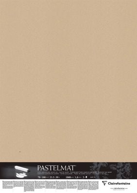 Clairefontaine Pastelmat 70x100cm 5Bl Sand 3329683960157