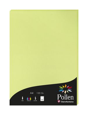 Clairefontaine Papier A4 Pollen 120g knospengrün 50Bl