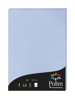 Clairefontaine Papier A4 Pollen 120g lavendel 50Bl