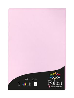 Clairefontaine Papier A4 Pollen 120g bonbon 50Bl
