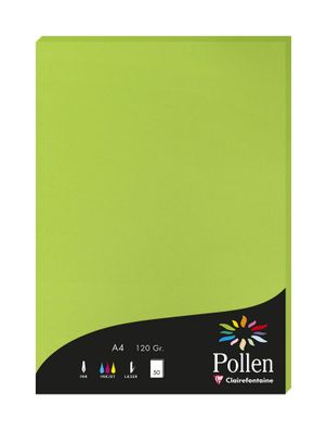 Clairefontaine Papier A4 Pollen 120g minze 50Bl