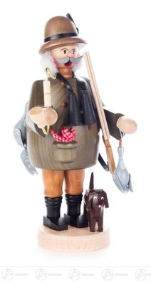 Räuchermann Förster mit Hund und Wildgänsen BxHxT 8,5cmx22cmx15cm NEU Erzgebirge