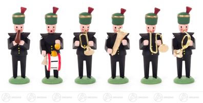Figuren Miniatur Bergaufzug Kapelle 6 Stück Höhe 40mm Bläserchor Musikanten