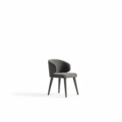 Grauer Holzstuhl im modernen Design