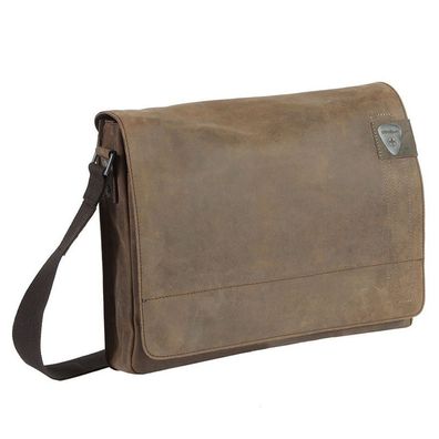 Strellson Richmond Messenger LHF 4010001163, dark brown, Herren