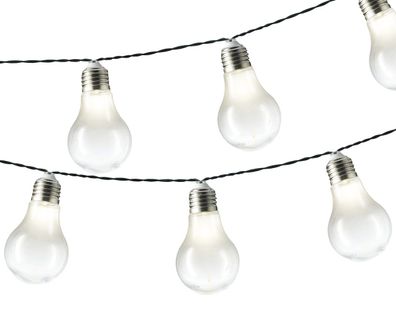 Solar Party-Beleuchtung Plastik 10x5 LED L.450cm transparent/warm weiß