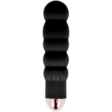 DOLCE VITA Rechargeable Vibrator SIX BLACK 7 SPEEDS