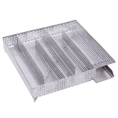 Kostengünstige Kaltrauch-Spirale aus Edelstahl für BBQ-Smoker (20,5 x 20,5 x 4,5 cm)