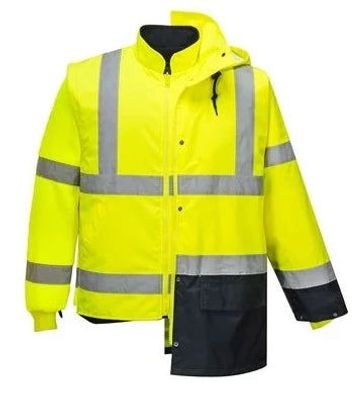 Portwest S768 Hi-Vis 5-in-1 Kontrast-Executive-Jacke Gelb Marine XXXL EU 68/70