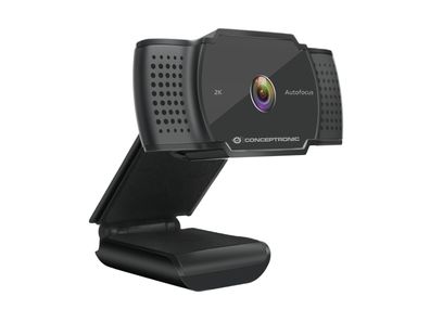 Conceptronic AMDIS 2K-Super-HD-Autofokus-Webcam mit Mikrofon
