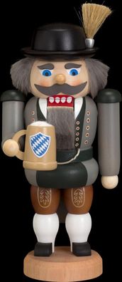 Nußknacker Bayer bunt HxBxT = 21x10x8cm NEU Weihnachten Seiffen Nutcracker Nüsse