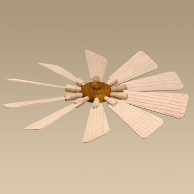 Ersatzteil Flügelrad Ø ca. 31 cm NEU Ersatz Teile Flügel Nabe Holzpyramide