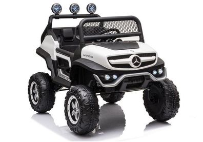 Mercedes UNIMOG S 4x45W Kinderauto Kinderelektroauto Kinderfahrzeug 12V7AH Weiß