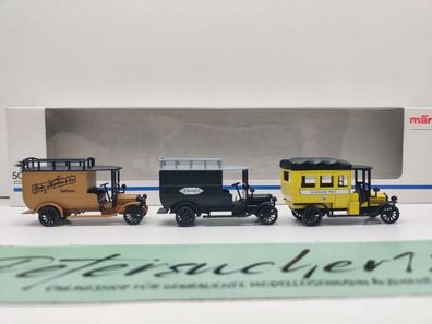MÃ¤rklin H0 1898 / dreiteiliges Oldtimer-Lastwagen-Set / Sonderserie zum JubilÃ¤um â?