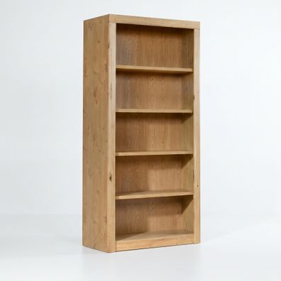 Büroregal Wildeiche teilmassiv Aktenregal 90x42x190 Standregal #2514