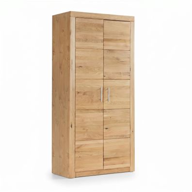 Büroschrank Wildeiche teilmassiv Aktenschrank 90x42x190 #2516