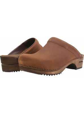 Sanita Offener Clog Wood-Christian Open Chestnut