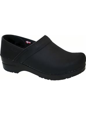 Sanita Geschlossener Clog Original-Prof. Textured Oil Black