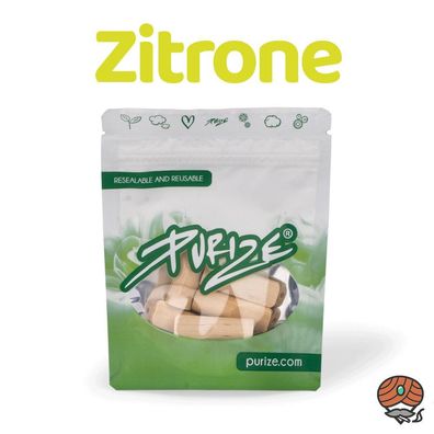 Purize aromatisierte Holzmundstücke, Regular Size, 5 Stück - Zitrone