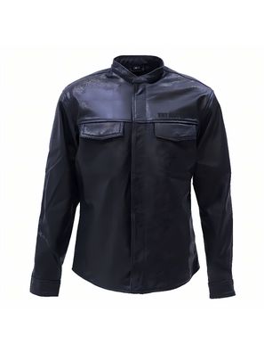 WCC West Coast Choppers Lederjacke Riding Shirt Perforated Black