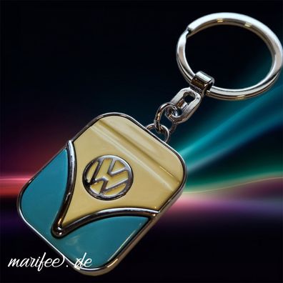 Metall-Schlüsselanhänger "Volkswagen", Bully-Front, Retro Art.-Nr. 50072