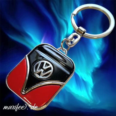 Metall-Schlüsselanhänger "Volkswagen", Bully-Front, Retro Art.-Nr. 50075